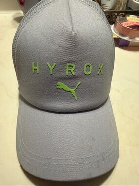 Puma x HYROX Light Purple Baseball Cap with Lime Green Logo